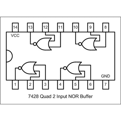 7428 Quad-2-Eingangs-Positiv-NOR-Puffer