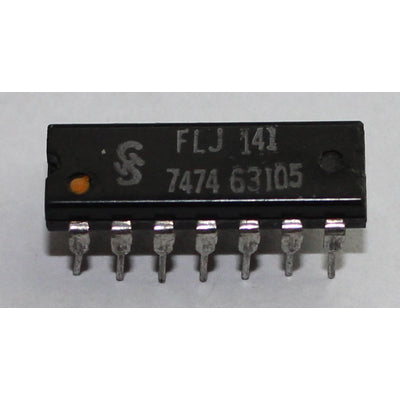 FLJ141 >7474< dual D-type positive edge-triggered flip-flop with clear and preset