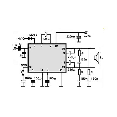 LA4476 Mono NF Verstärker 12W