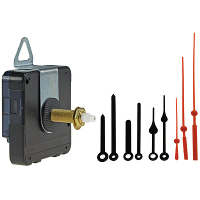 Quarz-Uhrwerk mit 32mm Schaft 3 Zeigersätzen aus Kunststoff