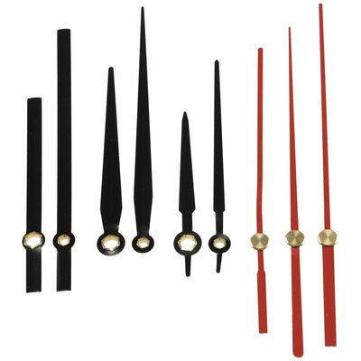 Funk-Uhrwerk DCF mit 3 Zeigersätzen aus Kunststoff, 25mm langer Schaft