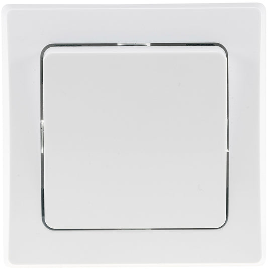 DELPHI Wechsel-Schalter 250VAC 10A, inkl. Rahmen, UP, weiß