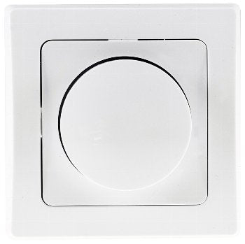 DELPHI Dimmer für elektronische Trafos 250VAC 300W inkl. Rahmen UP weiß