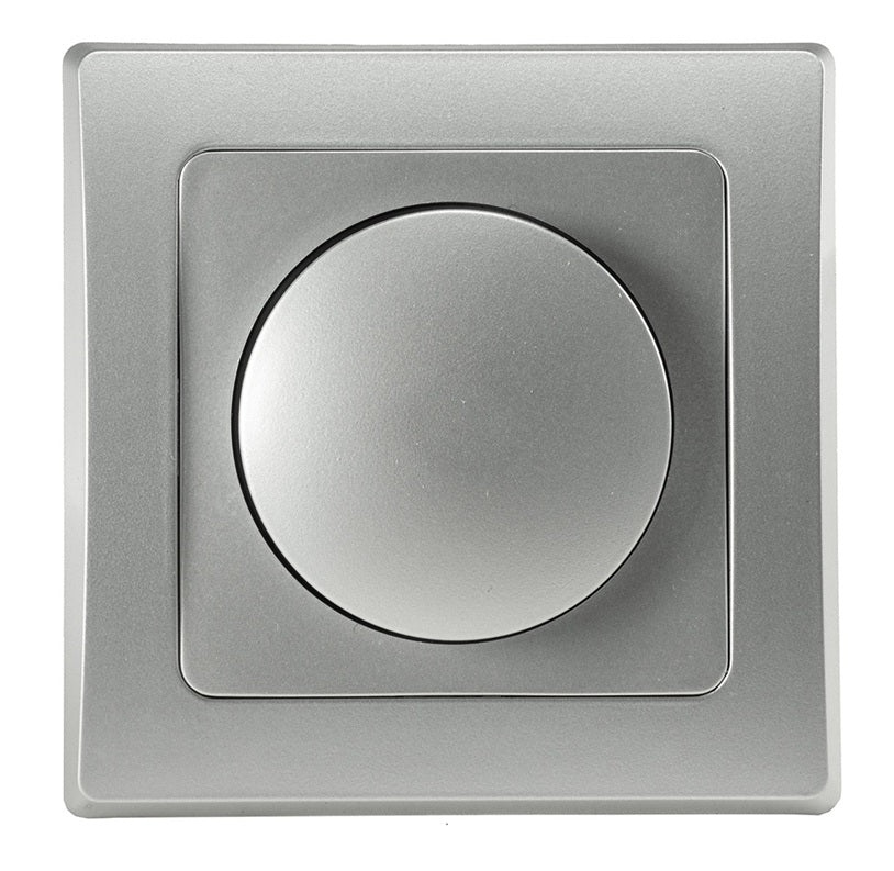 DELPHI Dimmer für LED Lampen 250V~/ 3-60W inkl. Rahmen UP silber