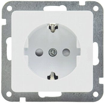 DELPHI Schutzkontakt-Steckdose weiß 250VAC 16A Steckanschluss