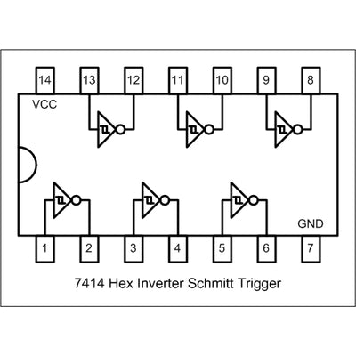 7414 hex schmitt-trigger inverter.