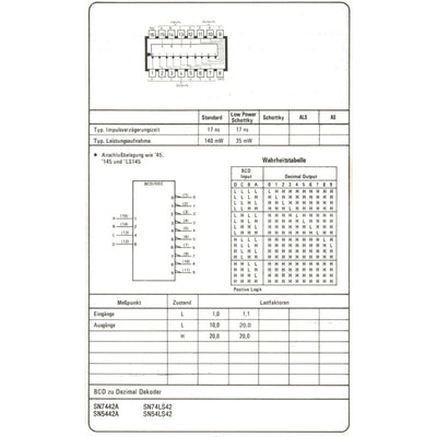 MH7442 bcd-to decimal decoder