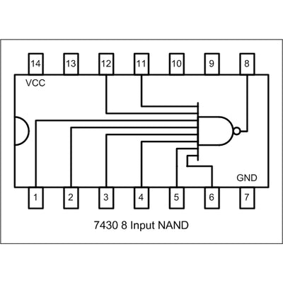 74LS30 single 8-input positive nand