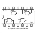 74LS28 quad 2-input positive nor buffer