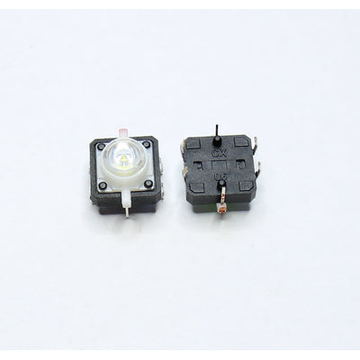 Mikrotaster TACT aus/(ein) 12 x 12mm Tastenhöhe 7,3mm mit LED THT