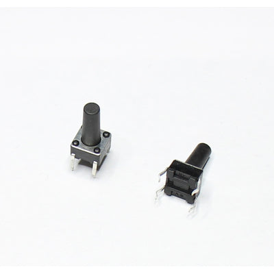 Mikrotaster TACT aus/(ein) 6 x 6mm Tastenhöhe 12mm THT