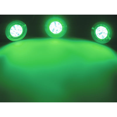 LED Einbaustrahler Set grün 3er Set inkl. Steckernetzteil