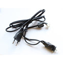 Netzanschluss Kabel mit Eurostecker und Netzschalter