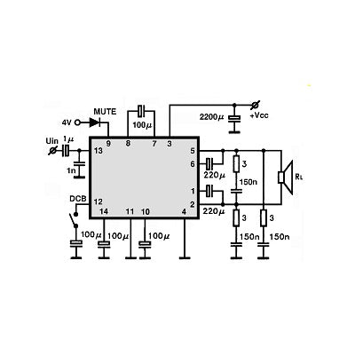 LA4470 Mono NF Verstärker 20W